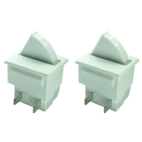 2 Pin Refrigerator Door Light Switch by DTAIR Replacement for Whirlpool GE Kenmore Maytag KitchenAid Admiral Amana Crosley Refrigerator(Pack of 2) 2 Pin Refrigerator Door Light Switch by DTAIR Replacement for Whirlpool GE Kenmore Maytag KitchenAid Admiral Amana Crosley Refrigerator(Pack of 2)