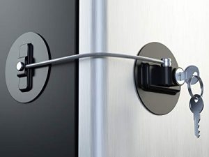 MUIN Highly Secured Refrigerator Lock with Key – Mini Refrigerator Door Lock for Children and Adults – Multi Functional Lock for Securing Fridge