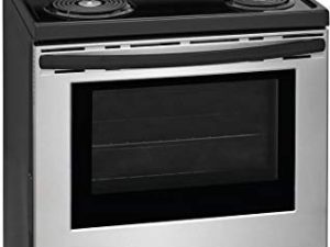 Frigidaire FFEF3016VS 30" Freestanding Electric Range with 5.3 cu. ft. Capacity Auto Shut-Off Electronic Kitchen Timer One-Touch Self Clean Delay Clean Interior Lighting in Stainless Steel
