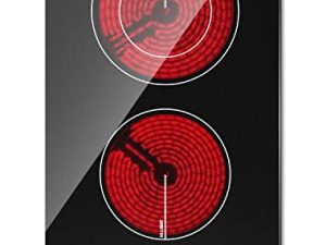 Karinear 2 Burner Electric Cooktop 12 Inch