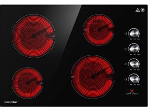 AMZCHEF Electric Cooktop 30" Built-in Electric Burner with 4 Burners