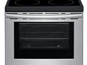 Frigidaire FCRE3052AS 30" Freestanding Electric Range with 5.3 cu. ft. Capacity Quick Boil Store-More Storage Drawer and SpaceWise Expandable Elements in Stainless Steel