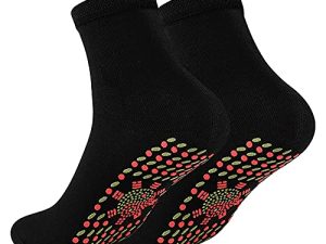 Ntpwenla 1 Pair Self-Heating Magnetic Socks Men Women