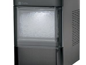 GE Profile Opal 2.0 | Countertop Nugget Ice Maker | Ice Machine with WiFi Connectivity | Smart Home Kitchen Essentials | Black Stainless