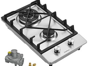 12 Inch Gas Cooktop with 1.5 Volt Battery