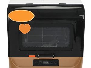 Portable Countertop Dishwasher 5 Liter Compact 75℃ Washing 360° Streak Free Deep Cleaning with Fan Drying