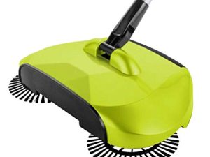 Didiseaon Hand Push Carpet Sweeper Indoor Floor Cleaner 360° Multi- Function Rotating Floor Cleaning Mop for Home Carpet Cleaning (Green)