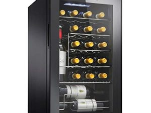Wine Enthusiast 24-Bottle Compressor Wine Cooler with Upright Bottle Storage