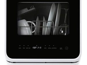 Farberware FDW05ASBWHA Complete Portable Countertop Dishwasher with 5-Liter Built-in Water Tank