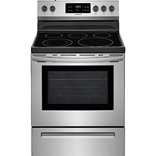 FFEF3054TS 30 Freestanding Electric Range with 5.3 cu. ft. Capacity 2 Oven Racks Storage Drawer 5 Heating Elements and Self Clean Function in Stainless Steel FFEF3054TS 30 Freestanding Electric Range with 5.3 cu. ft. Capacity 2 Oven Racks Storage Drawer 5 Heating Elements and Self Clean Function in Stainless Steel