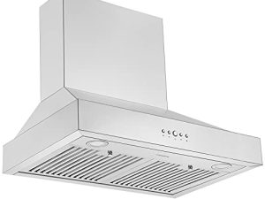 Ancona AN-1554 Pro 30" 600 CFM Ducted Wall Mount Range Hood in Stainless Steel