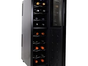 Koolatron Urban Series 18 Bottle Slim Dual Zone Wine Cooler