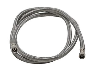 Fluidmaster 12IM72 Braided Stainless Steel Ice Maker Connector Water Line with Dual 1/4-In. x 1/4-In. Female Compression Threads