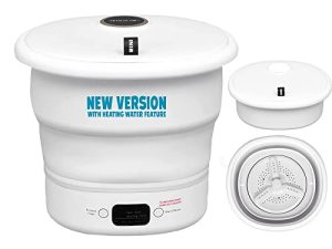 Mini Portable Washing Machine - Small Foldable Bucket Washer for Clothes- For Camping