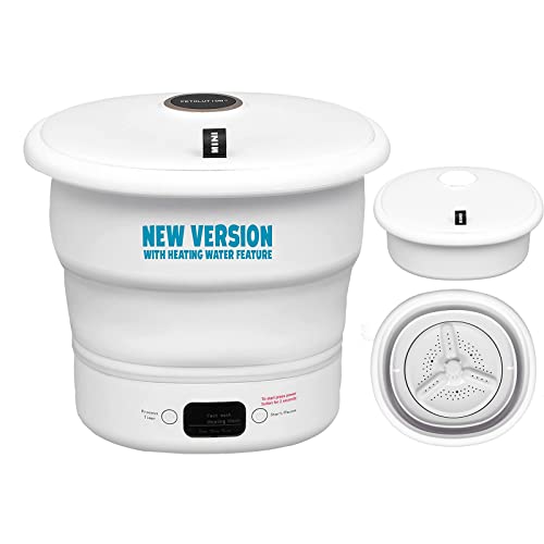 Mini Portable Washing Machine - Small Foldable Bucket Washer for Clothes- For Camping Mini Portable Washing Machine - Small Foldable Bucket Washer for Clothes- For Camping