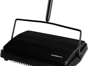 Casabella Carpet Sweeper 11" Electrostatic Floor Cleaner - Black
