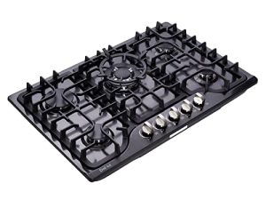 Deli-Kit 30 Inch LPG/NG Gas Cooktop Dual Fuel 5 Sealed Brass Burner Stainless Steel Hob 110V AC pulse Ignition Stainless Steel Gas Cooktops DK257-B01 Gas Hob