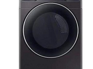 Samsung DVE45R6300V 7.5 Cu. Ft. Black Stainless Smart Electric Front Load Dryer with Steam Sanitize+