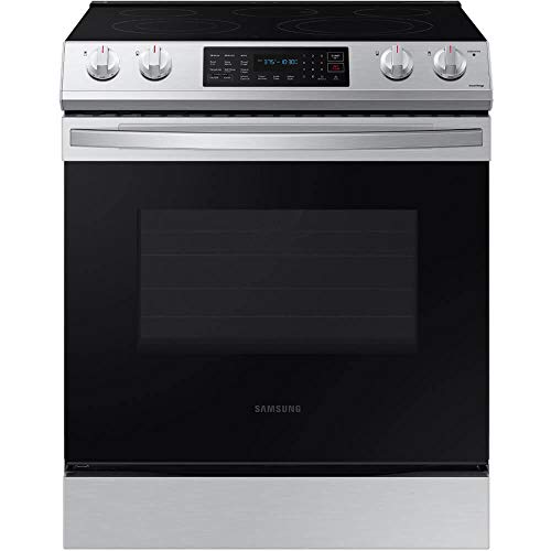 Samsung NE63T8311SS 6.3 cu. ft. Front Control Slide-In Electric Range with Convection & Wi-Fi Samsung NE63T8311SS 6.3 cu. ft. Front Control Slide-In Electric Range with Convection & Wi-Fi