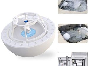 Mini Dishwasher Machine Artificial Wave Design High Pressure Wave Dishwasher USB Portable for Washing Fruit Vegetables Tableware Bowl Chopsticks