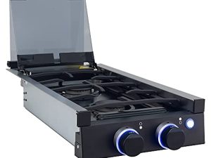 RecPro RV Built in Gas Cooktop | 2 Burners | RV Cooktop Stove | 6