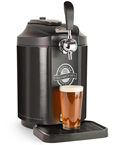 Homecraft Black Stainless Steel Easy-Dispensing Tap Beer Cooling System Kegerator Homecraft Black Stainless Steel Easy-Dispensing Tap Beer Cooling System Kegerator
