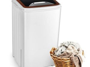 Qzexun Portable Machine Single Tub Wash and Spin Dryer