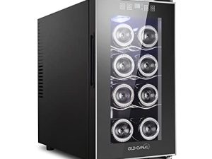 Old Canal 8 Bottles Wine Cooler Refrigerators/Freestanding Fridge