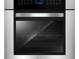 Empava 24" 10 Cooking Functions W/ Rotisserie Electric LED Digital Display Touch Control Built-in Convection Single Wall Oven EMPV-24WOC02
