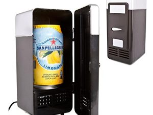 Zorvo Mini USB Fridge Cooler Beverage Drink Cans Cooler/Warmer Refrigerator Laptop PC Office Car Refrigerator