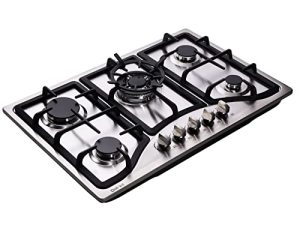 Deli-kit® 30 Inch Gas Cooktops Dual Fuel Sealed 5 Burners Stainless Steel Gas Cooktop Drop-In Gas Hob DK257-A10 Gas Cooker