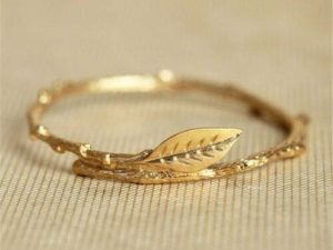 Maruayfahpratan Charm 18k Gold Filled Women Leaf Jewelry Wedding Engagement Party Ring (8)