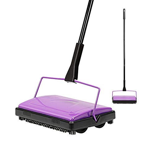 Yocada Carpet Sweeper Cleaner for Home Office Low Carpets Rugs Undercoat Carpets Pet Hair Dust Scraps Paper Small Rubbish Cleaning with a Brush Purple Yocada Carpet Sweeper Cleaner for Home Office Low Carpets Rugs Undercoat Carpets Pet Hair Dust Scraps Paper Small Rubbish Cleaning with a Brush Purple