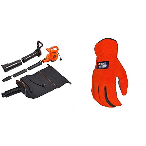 BLACK+DECKER Leaf Blower/Vacuum with Easy-Fit All Purpose Glove (BEBL7000 & BD505L) BLACK+DECKER Leaf Blower/Vacuum with Easy-Fit All Purpose Glove (BEBL7000 & BD505L)