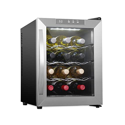 Schmécké 12 Bottle Thermoelectric Wine Cooler/Chiller - Stainless Steel - Counter Top Red & White Wine Cellar w/Digital Temperature Schmécké 12 Bottle Thermoelectric Wine Cooler/Chiller - Stainless Steel - Counter Top Red & White Wine Cellar w/Digital Temperature
