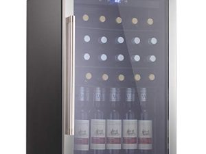 Antarctic Star Beverage Refrigerator Cooler-120 Can Mini Fridge Glass Door for Soda Beer or Wine – Glass Door Small Drink Dispenser Machine Touch Screen for Home
