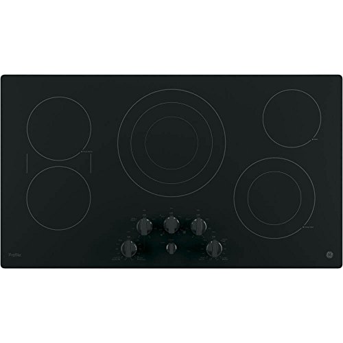 GE PP7036DJBB 36 Inch Smoothtop Electric Cooktop with 5 Radiant Elements GE PP7036DJBB 36 Inch Smoothtop Electric Cooktop with 5 Radiant Elements
