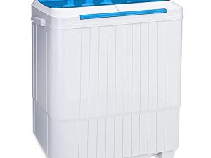 Portable Washing Machine Twin Tub 16lbs Laundry Machine Small Compact Washer and Dryer Combo for Household Use Camping RV’s Apartments Dorms Rooms