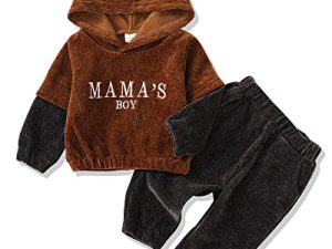 Toddler Baby Boy Clothes Infant Newborn Boy Outfits Hoodie Sweatshirt Pant Sets Fall Winter Clothes for Boys