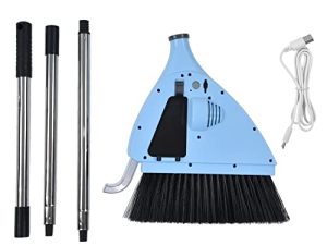 Zerodis 2 in 1 Vacuum Sweeper Ultra Quiet Compact Carpet Sweeper Cleaner USB Charging Cordless Vacuum Broom Cleaner Gift for Household Bedroom Pet Hair(Battery Included)