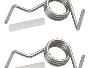 DA81-01345B & DA81-01346A Refrigerator Door Spring and White Sleeves Pin Set - Compatible With Samsung Refrigerators – Replaces: DA61-07471A DA81-01345A AP4162150