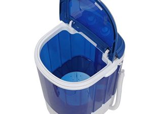 ZenStyle Mini Portable Single Tub Washing Machine - Compact 2-IN-1 Design 5.7lbs Capacity Semi-Automatic Washer with Timer Control Spin Cycle Basket