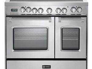 Verona Prestige Series VPFSEE365DSS 36 Inch All Electric Freestanding Range Double Oven Convection