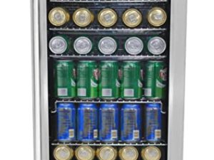 Whynter BR-130SB 120 Can Capacity Stainless Steel Beverage Refrigerator
