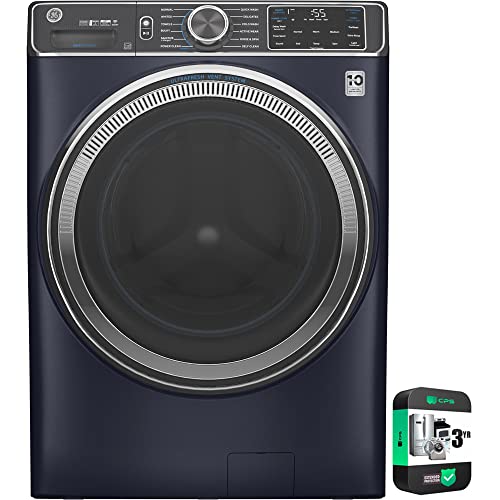 GE GFW850SPNRS 5.0 CU. FT. Capacity Front Load Smart Steam Washer Sapphire Blue Bundle with Premium 3 YR CPS Enhanced Protection Pack GE GFW850SPNRS 5.0 CU. FT. Capacity Front Load Smart Steam Washer Sapphire Blue Bundle with Premium 3 YR CPS Enhanced Protection Pack