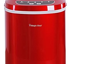 Magic Chef 27-Lb. Portable Red Countertop Ice Maker