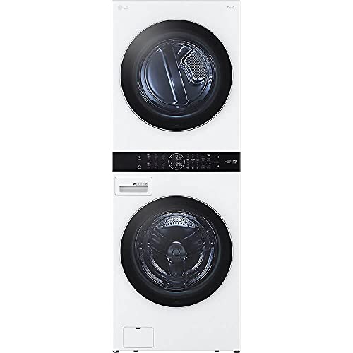 LG WKEX200H Single Unit Washtower With Center Control 4.5 Cu.Ft. Front Load Washer & 7.4 Cu.Ft. Electric Dryer (White) LG WKEX200H Single Unit Washtower With Center Control 4.5 Cu.Ft. Front Load Washer & 7.4 Cu.Ft. Electric Dryer (White)