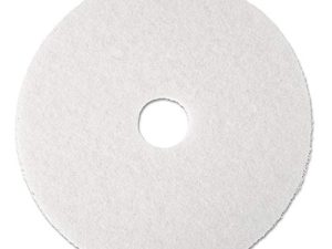 Boardwalk BWK4019WHI 19 in. dia. Polishing Floor Pads - White (5-Piece/Carton)