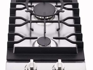 12" Gas Cooktop Dual Fuel 2 Sealed Burners Stainless Steel Drop-In Gas Stove DM223-SA01BZ Gas Hob