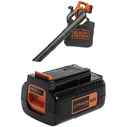 BLACK+DECKER 40V MAX Blower/Vacuum with Extra Battery BLACK+DECKER 40V MAX Blower/Vacuum with Extra Battery